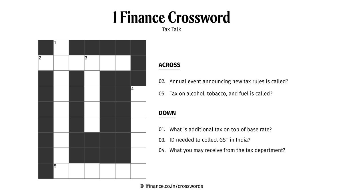 Ravi Handa On X Try Out Tax Talk A Simple 5 Clue Crossword On Taxes Will Like Follow RT Those Who Get It All Right tomorrow Https t co HMZg0yDdcm X