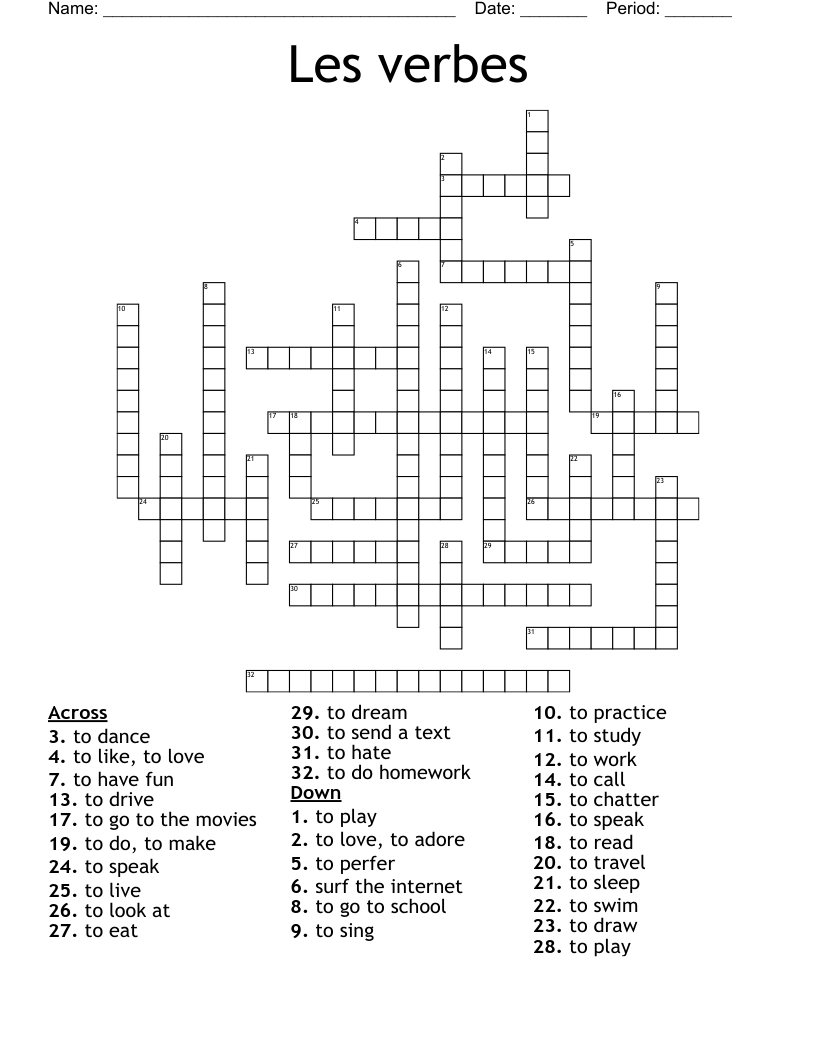 chatter crossword clue