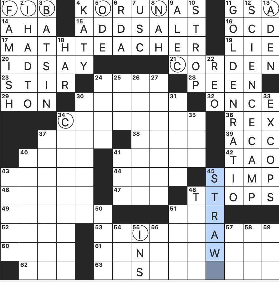 Rex Parker Does The NYT Crossword Puzzle Diner Cry After A Bell Is Rung THU 5 5 22 Student led LGBTQ Grp Terence Noted Expert On Combinatorics And Analytic Number Theory 