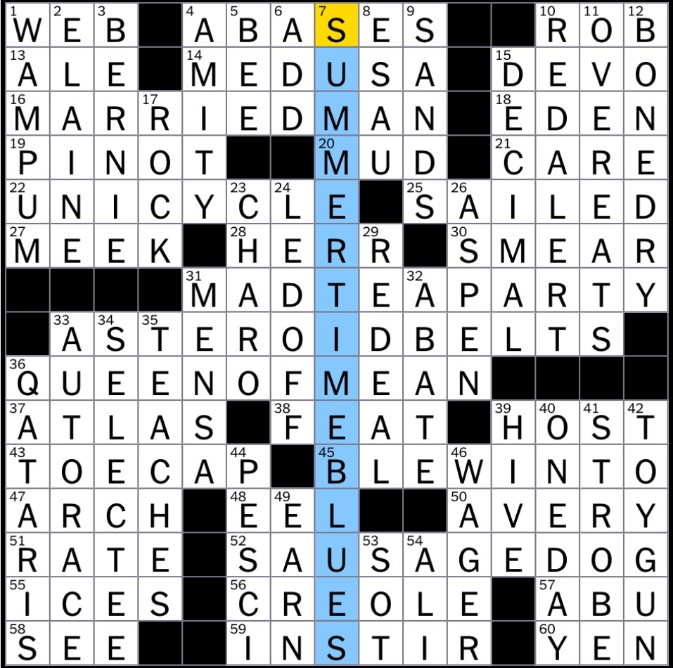 heavy drinker crossword