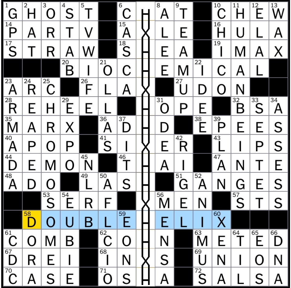 Rex Parker Does The NYT Crossword Puzzle Sanity Clause TUE 7 24 18 Caesar s Assassins Thick Japanese Noodle Friday 13th New Beginning Cuisine Tom Yum Soup McCarthy Aide Roy Need You Tonight