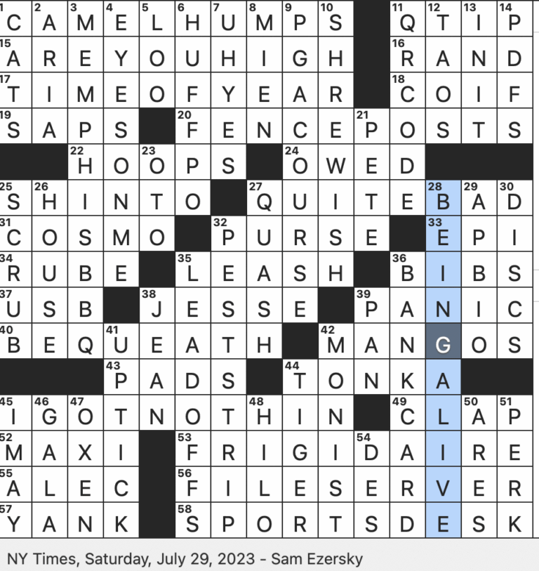 Rex Parker Does The NYT Crossword Puzzle Truck Maker Since 1947 SAT 7 29 23 Philosophical Denier Of Duality Literally Way Of The Gods Vodka Cran Alternative Foods That