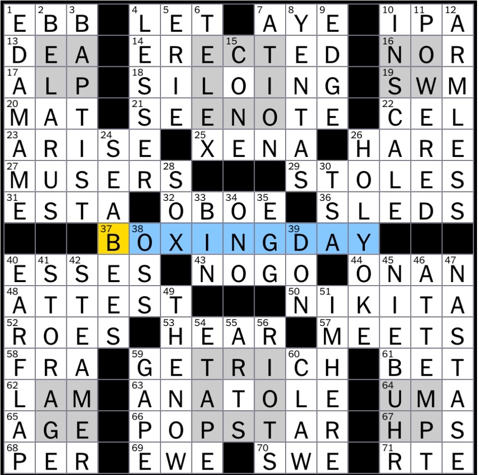 sunday premier crossword answers today