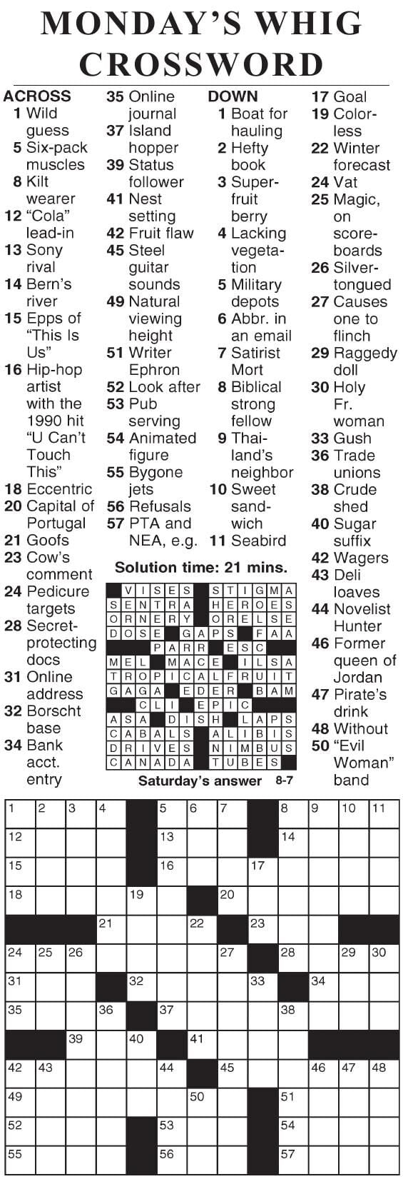 crossword sheffer answers
