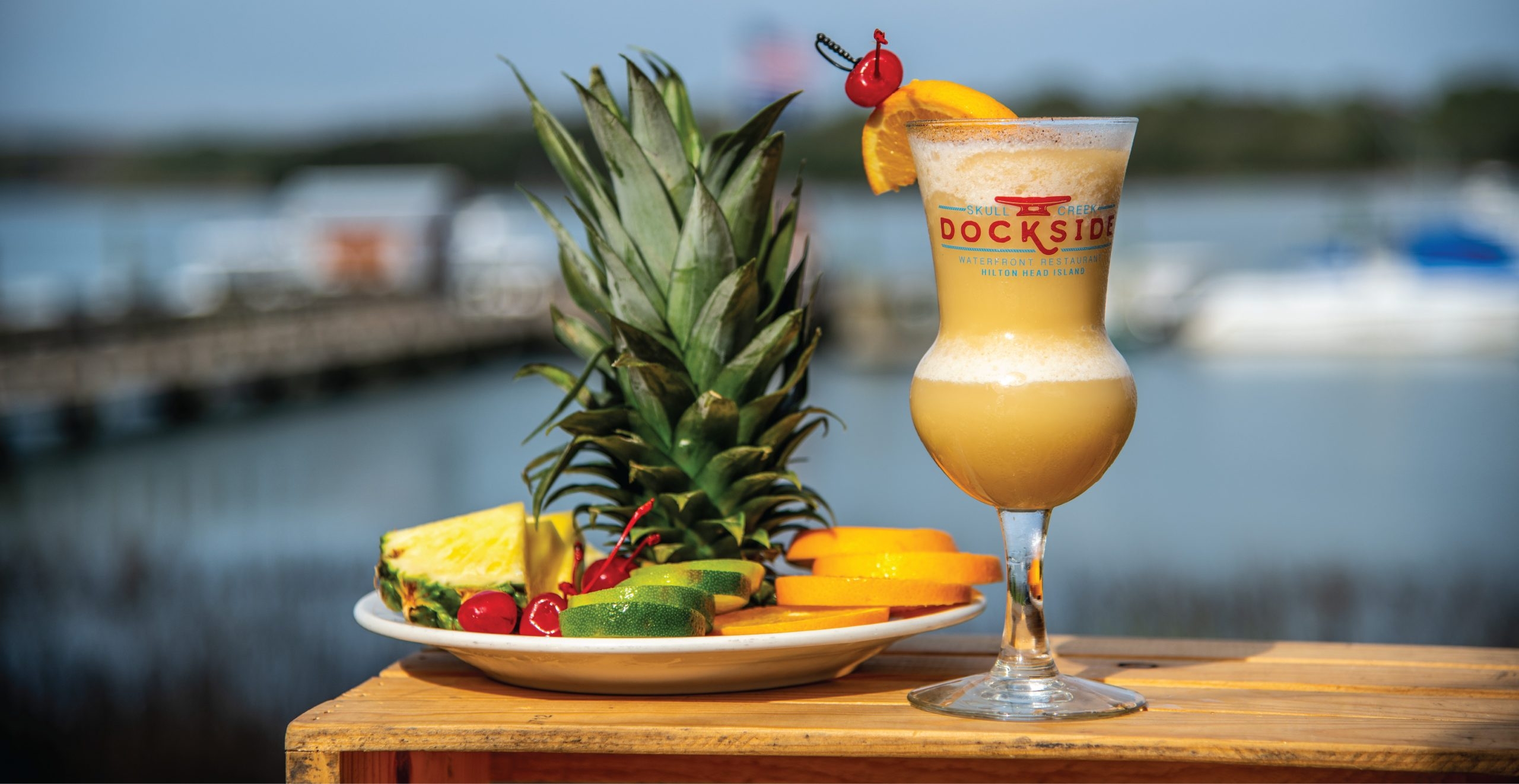 Signature Cocktail Boat Scrubber Slush LOCAL Life Hilton Head Island Bluffton