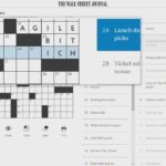 Solving The Wall Street Journal Crossword YouTube