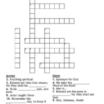 Spirit Crossword Puzzle WordMint