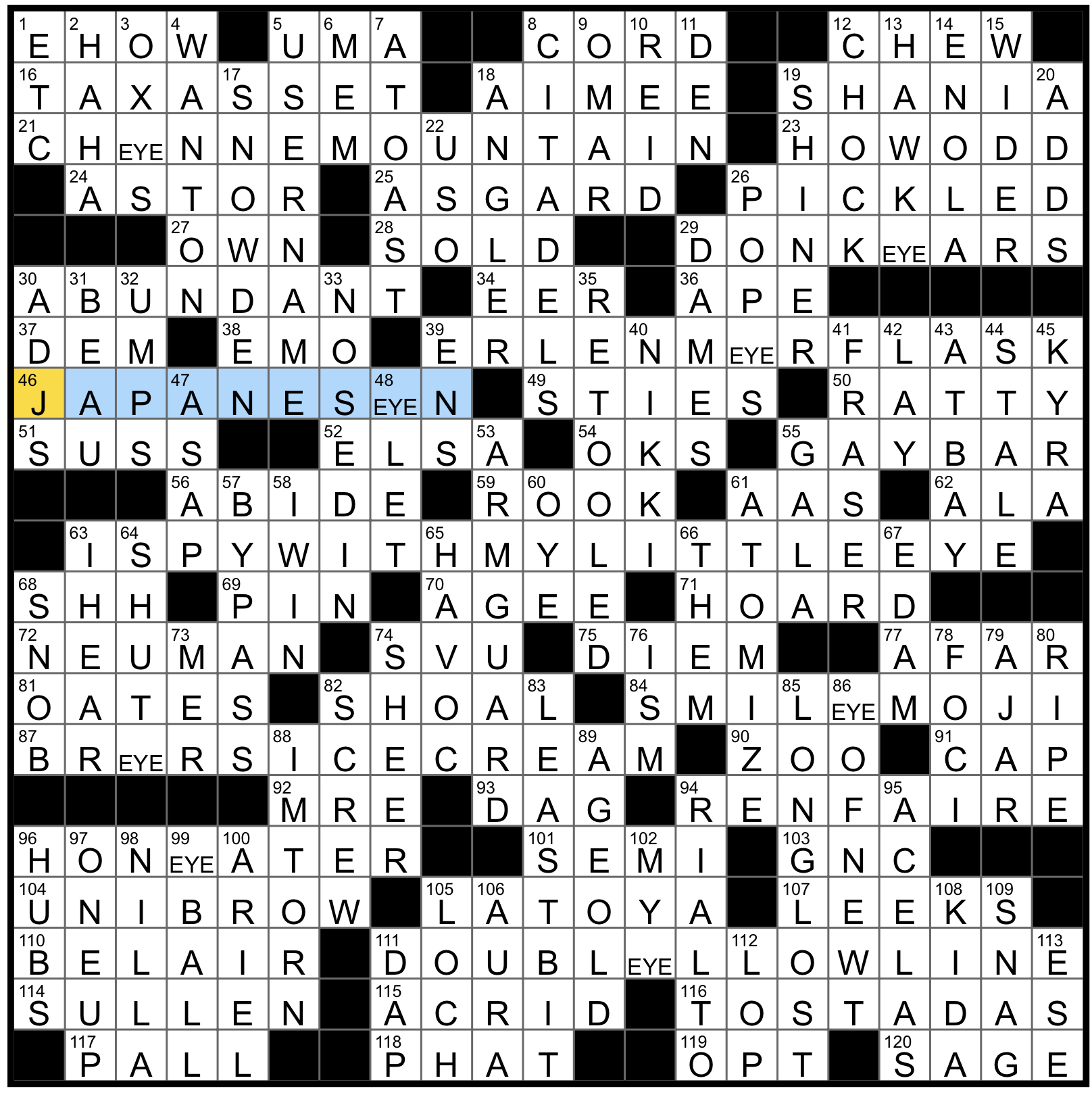 Sunday August 10 2025 Diary Of A Crossword Fiend