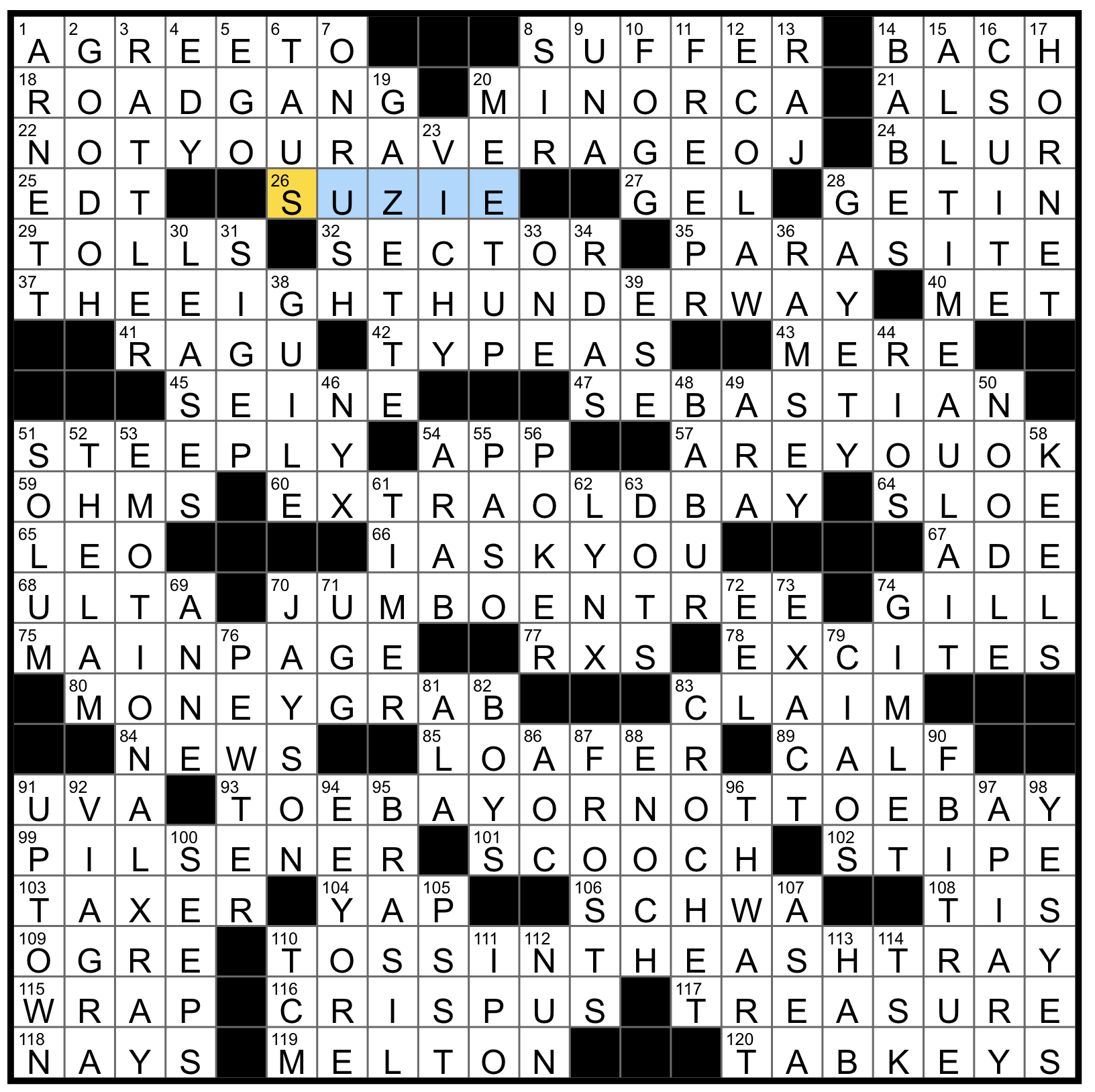 Sunday August 17 2025 Diary Of A Crossword Fiend