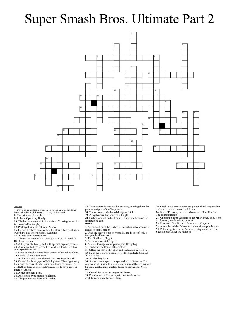 ultimate crossword clue