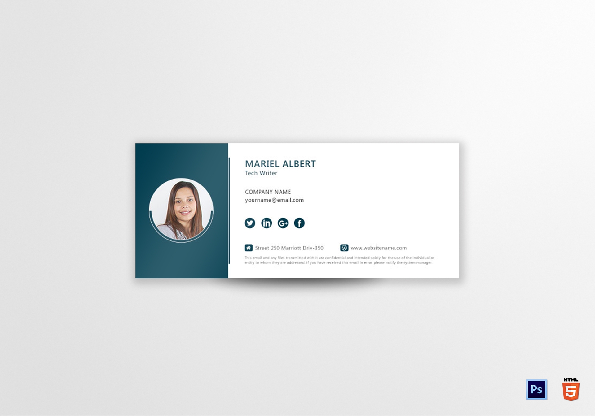 signature email template html
