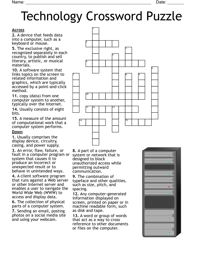 related crossword clue