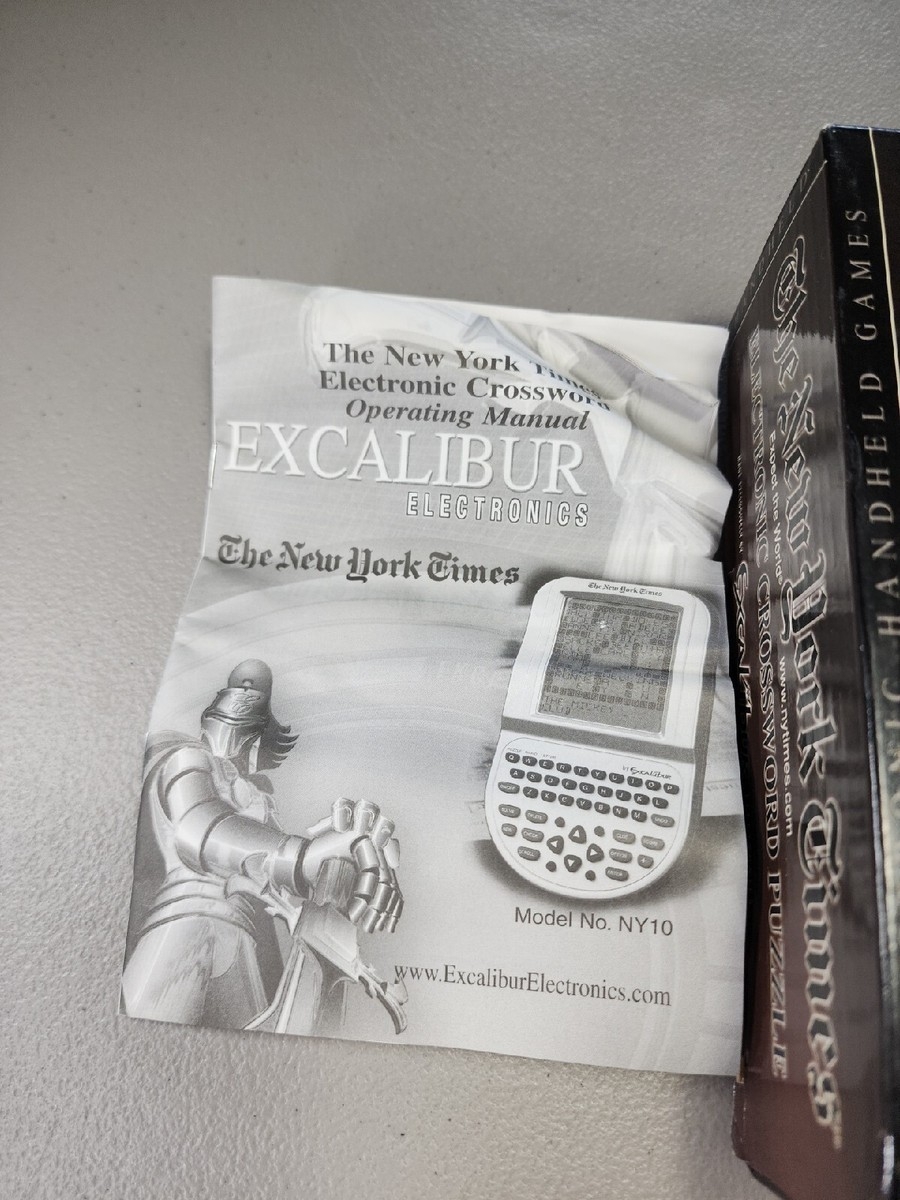 The New York Times By Excalibur Electronic Crossword Puzzle NY10 New Open Box EBay