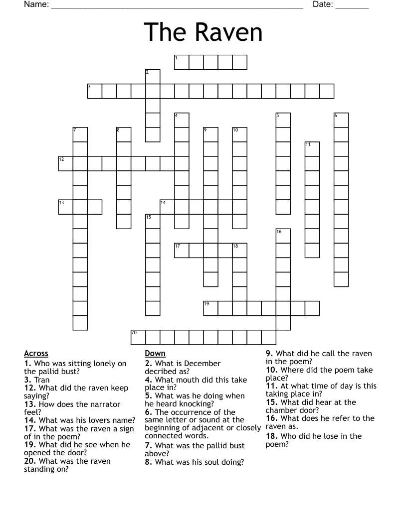 p a l l i d crossword