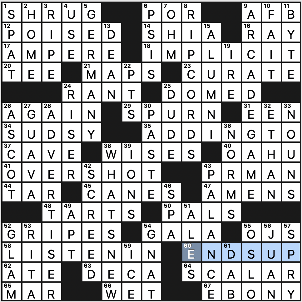 Thursday August 22 2024 Diary Of A Crossword Fiend