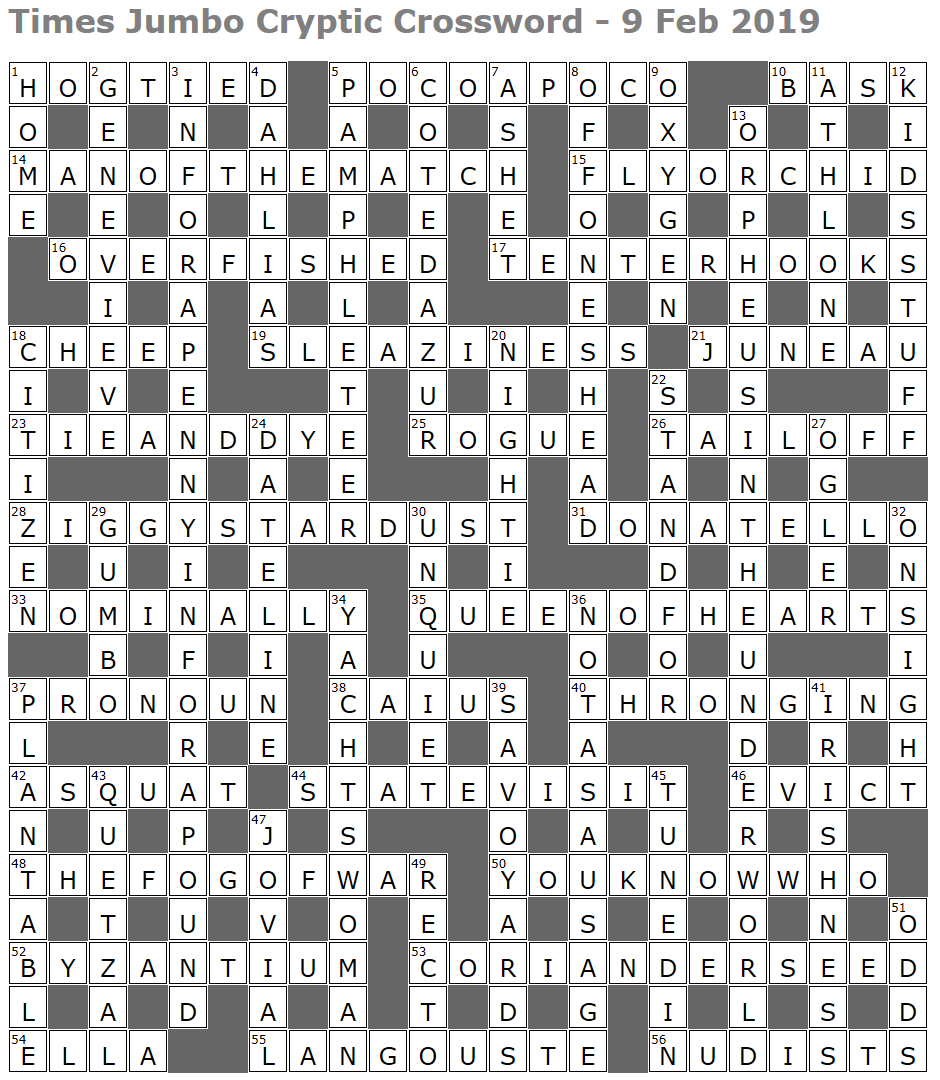 pizzazz crossword clue