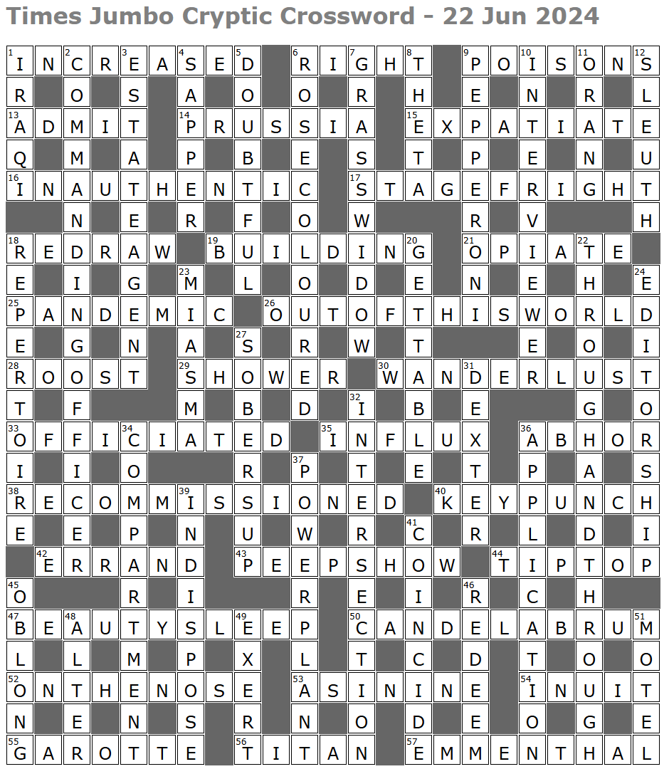 Times Jumbo Cryptic Crossword 1680 Lucian Poll s Web Ramblings