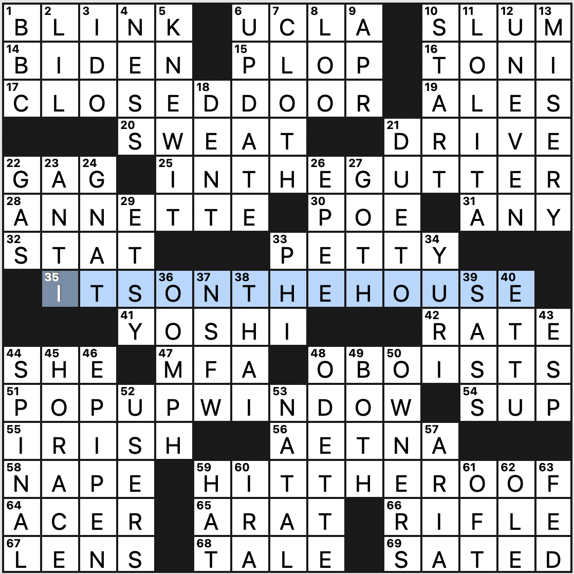 Wednesday August 7 2024 Diary Of A Crossword Fiend