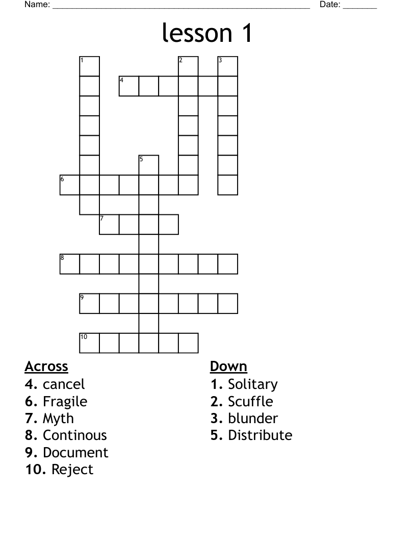 blunder crossword clue