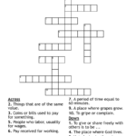 Workers In The Vineyard Crossword WordMint