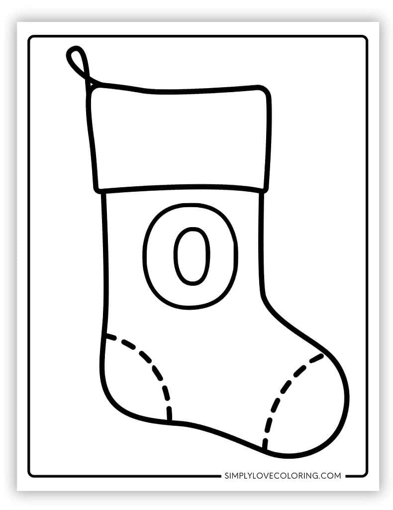 Alphabet Christmas Stocking Coloring Pages Free PDF Printables Simply Love Coloring