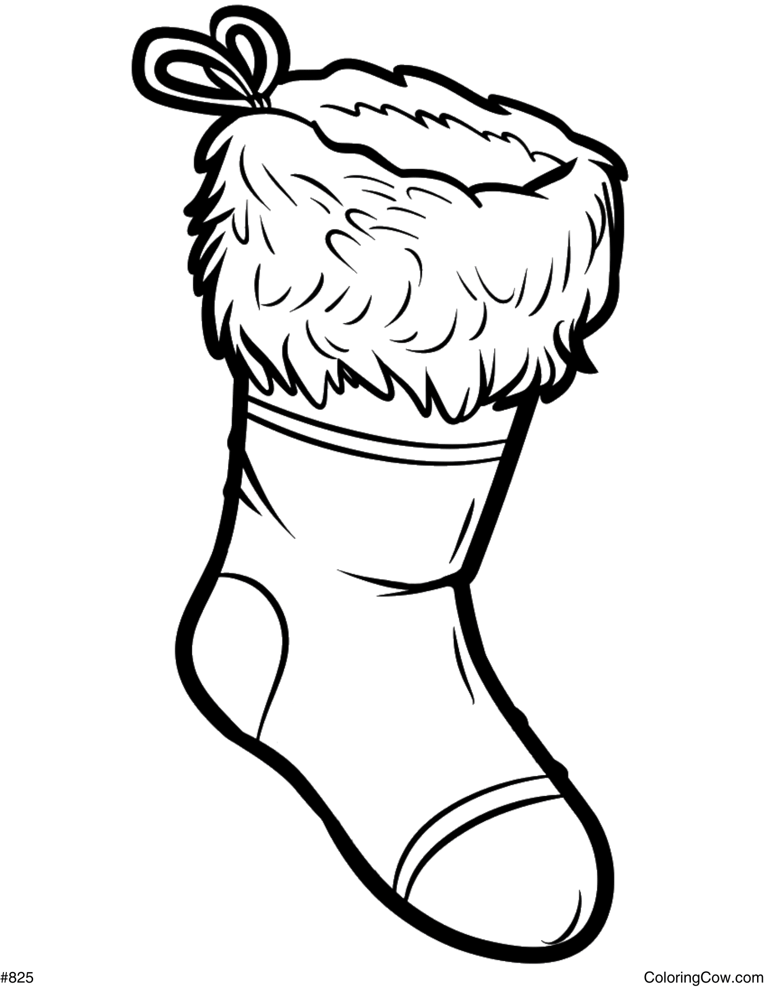 printable stocking coloring pages