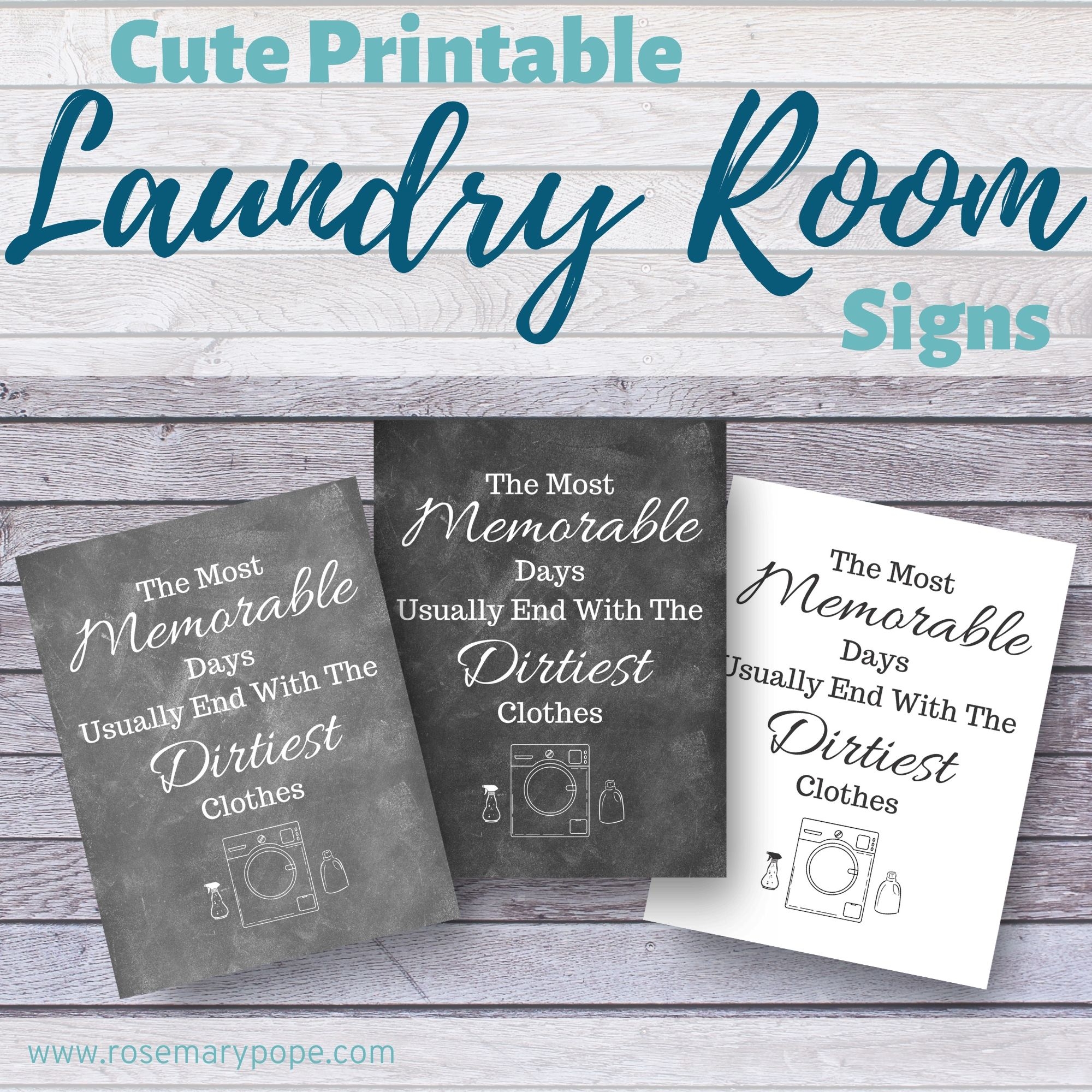 Cute Printable Laundry Room Signs Rosemary Pope