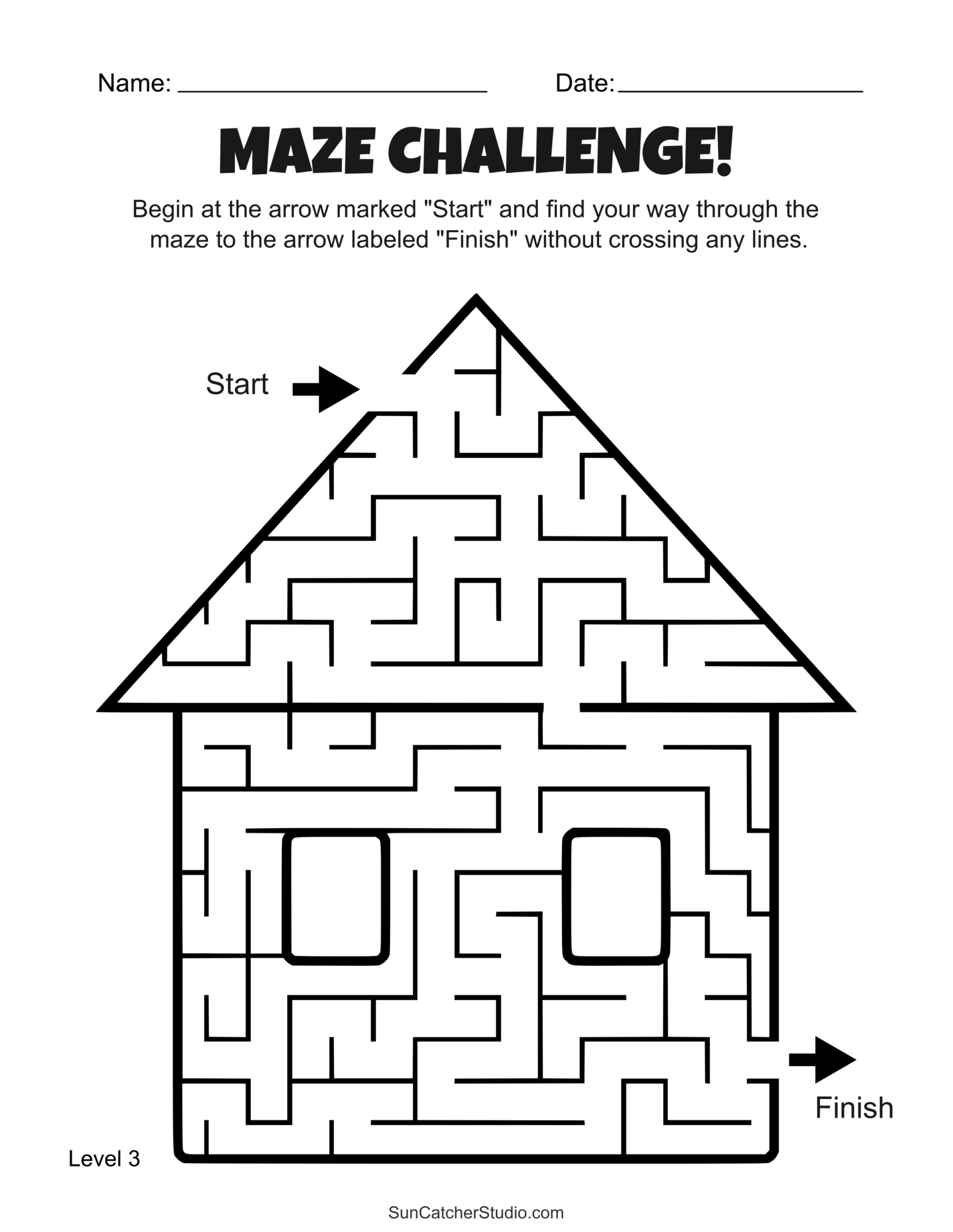 Maze Puzzles Printable