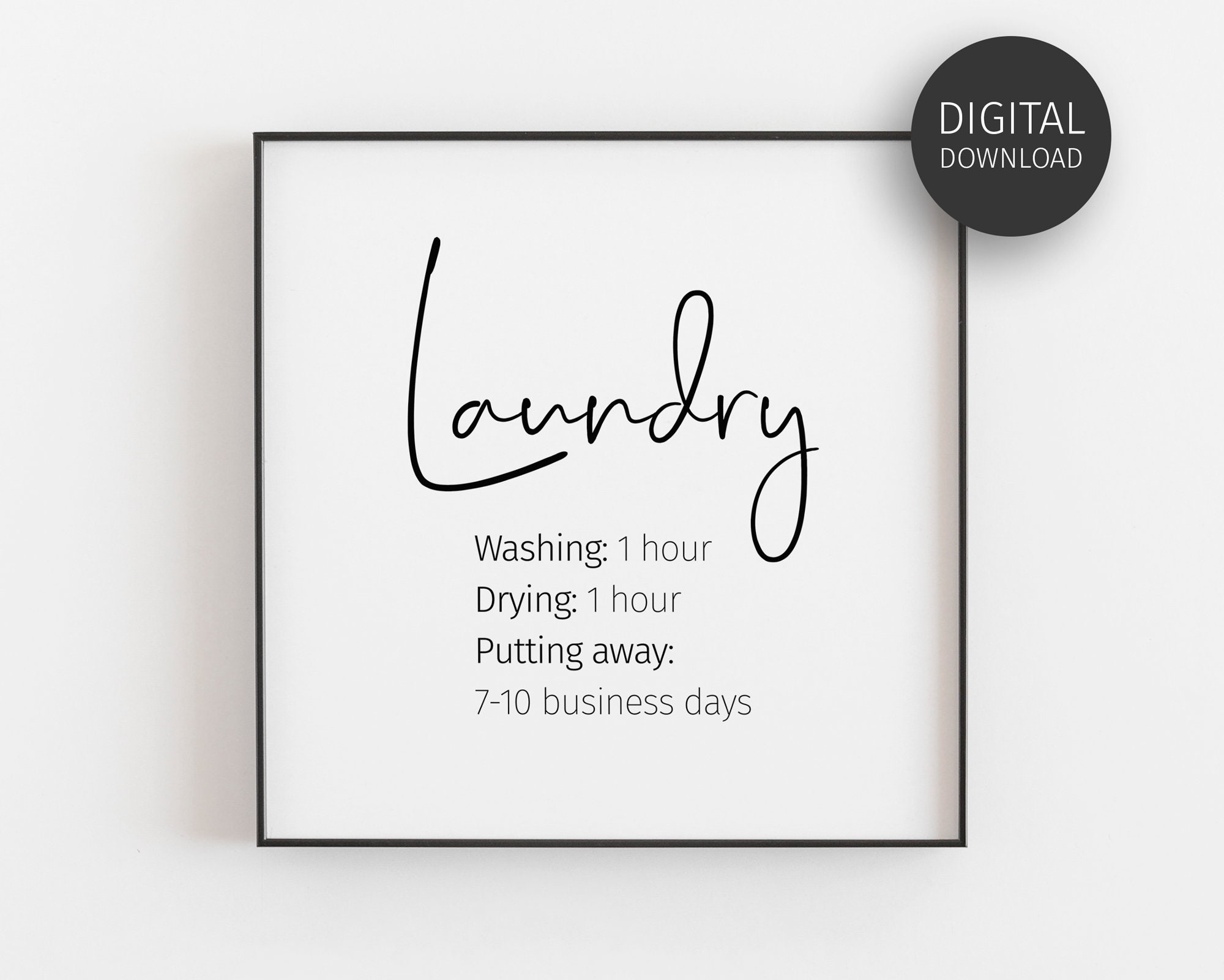 laundry room sign printable