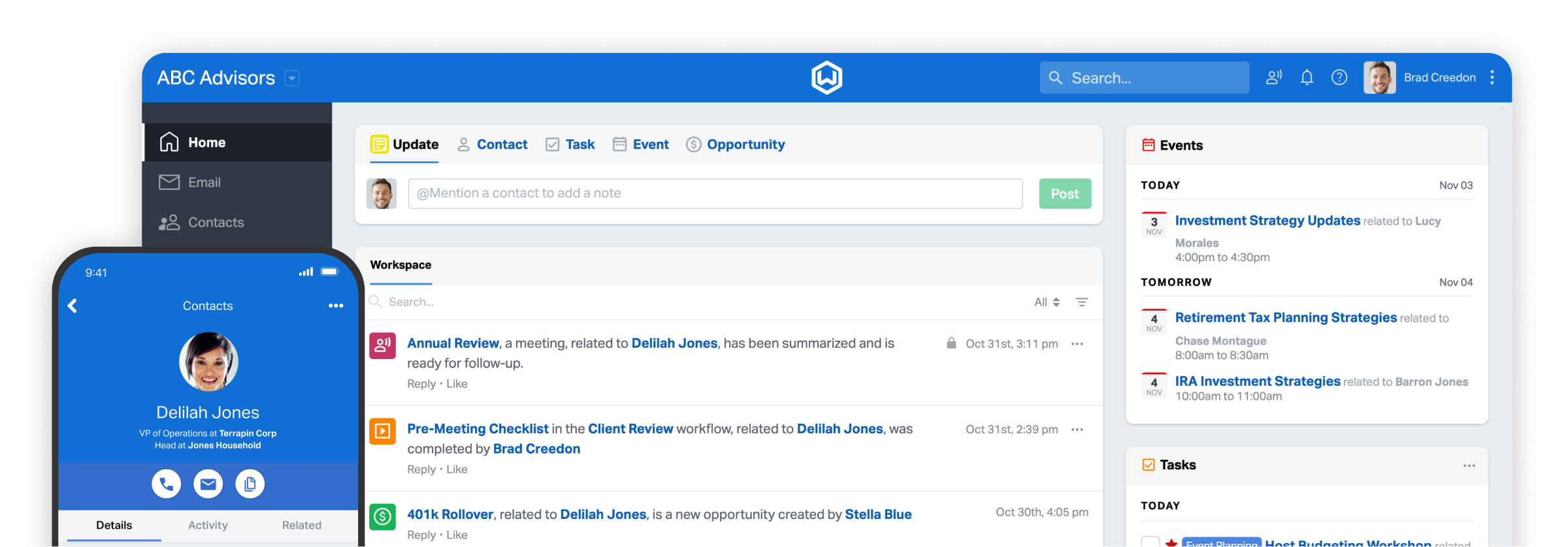 crm financial advisors