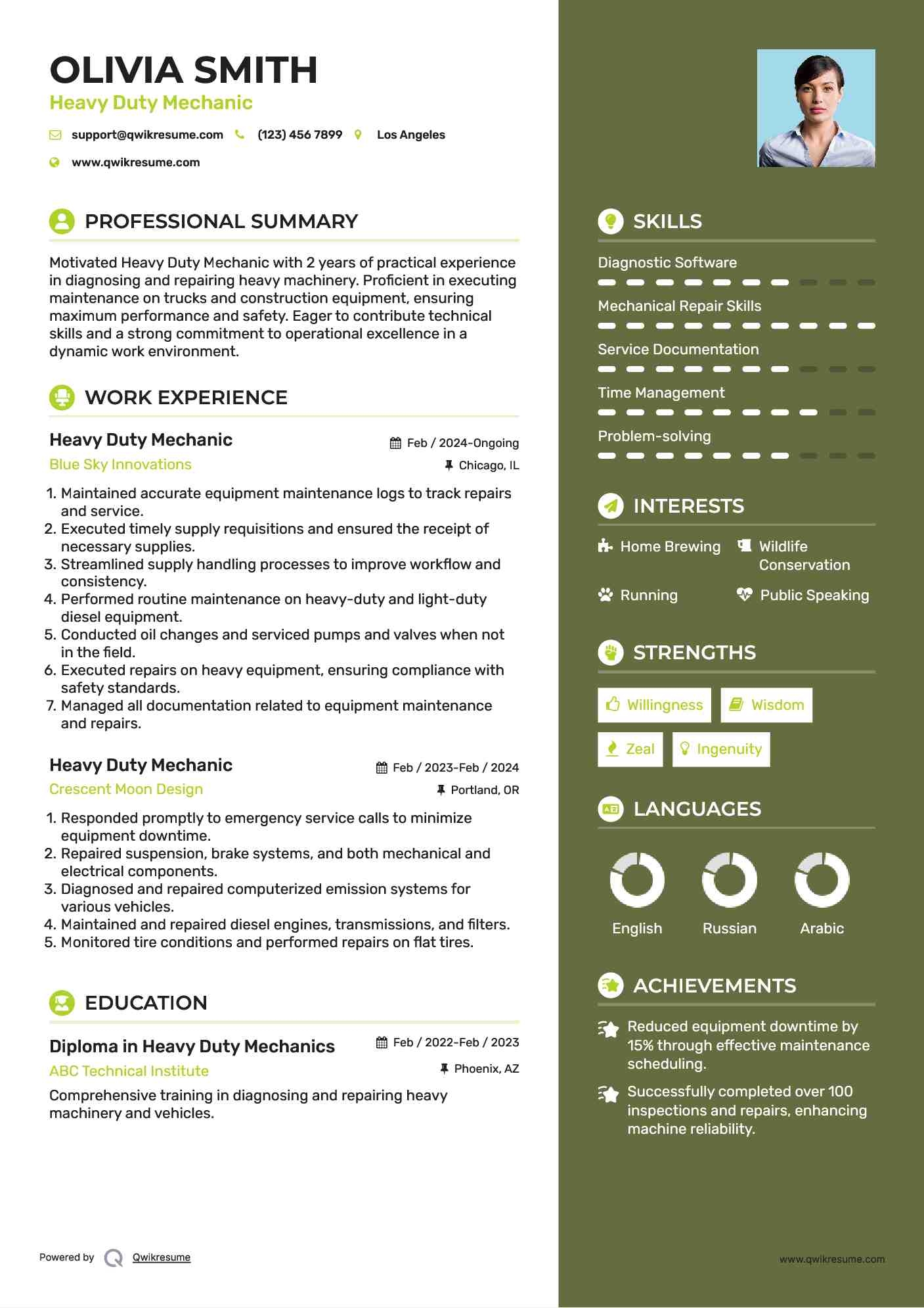 10 Heavy Duty Mechanic Resume Samples Templates For 2025 10 Heavy Duty Mechanic Resume Samples Templates For 2025