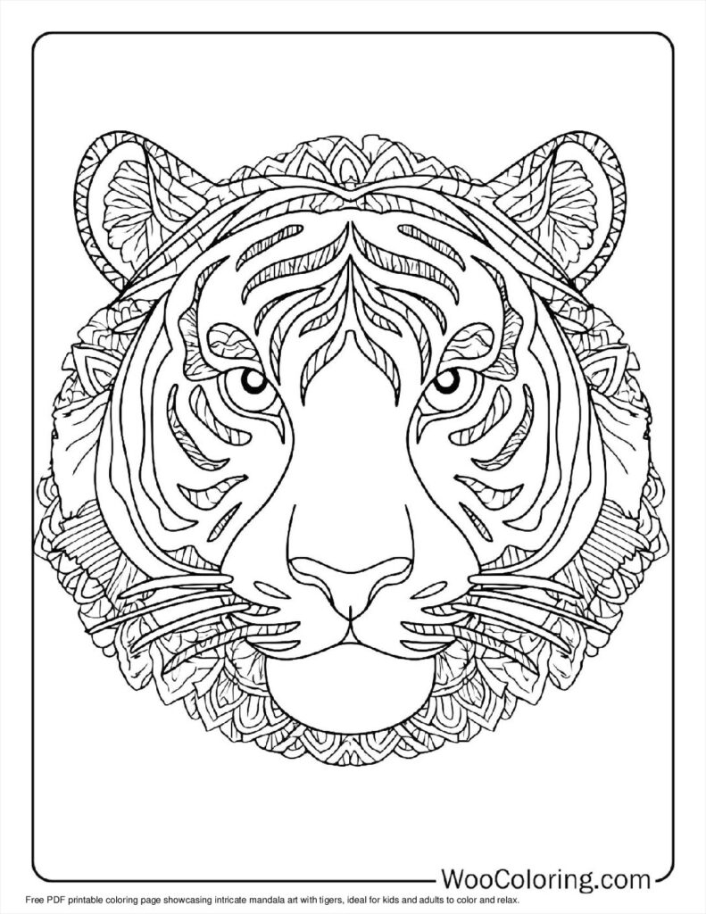 100 Tiger Coloring Pages Free PDF To Print Woo Coloring