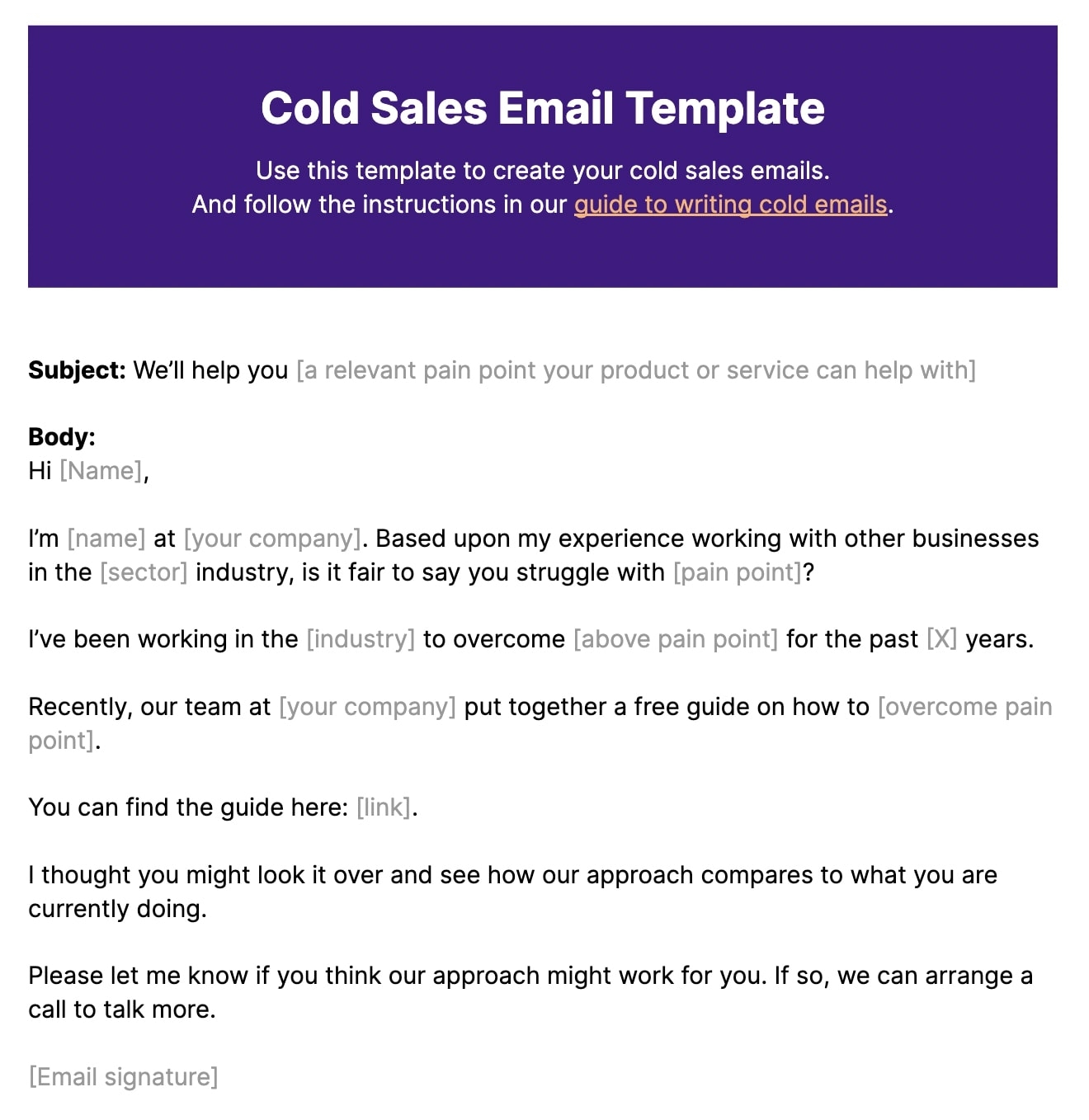 11 Cold Email Templates Sure To Attract Hot Leads