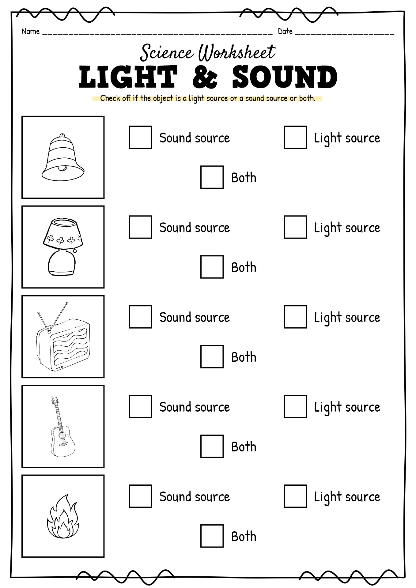 13 Science Worksheets Light And Sound Free PDF At Worksheeto 13 Science Worksheets Light And Sound Free PDF At Worksheeto