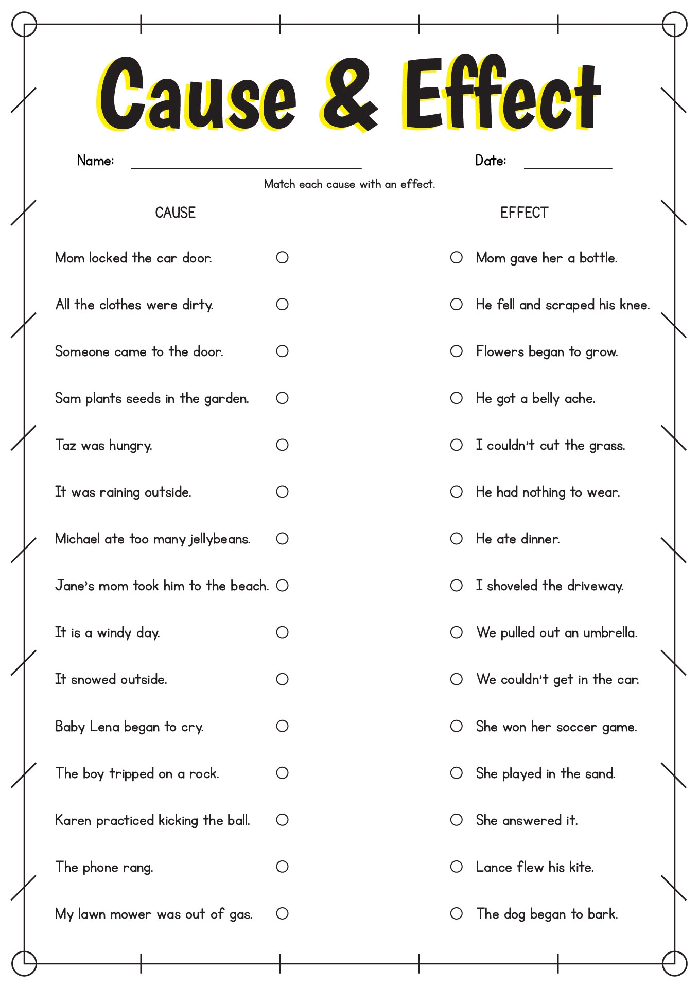 4th grade ela worksheets