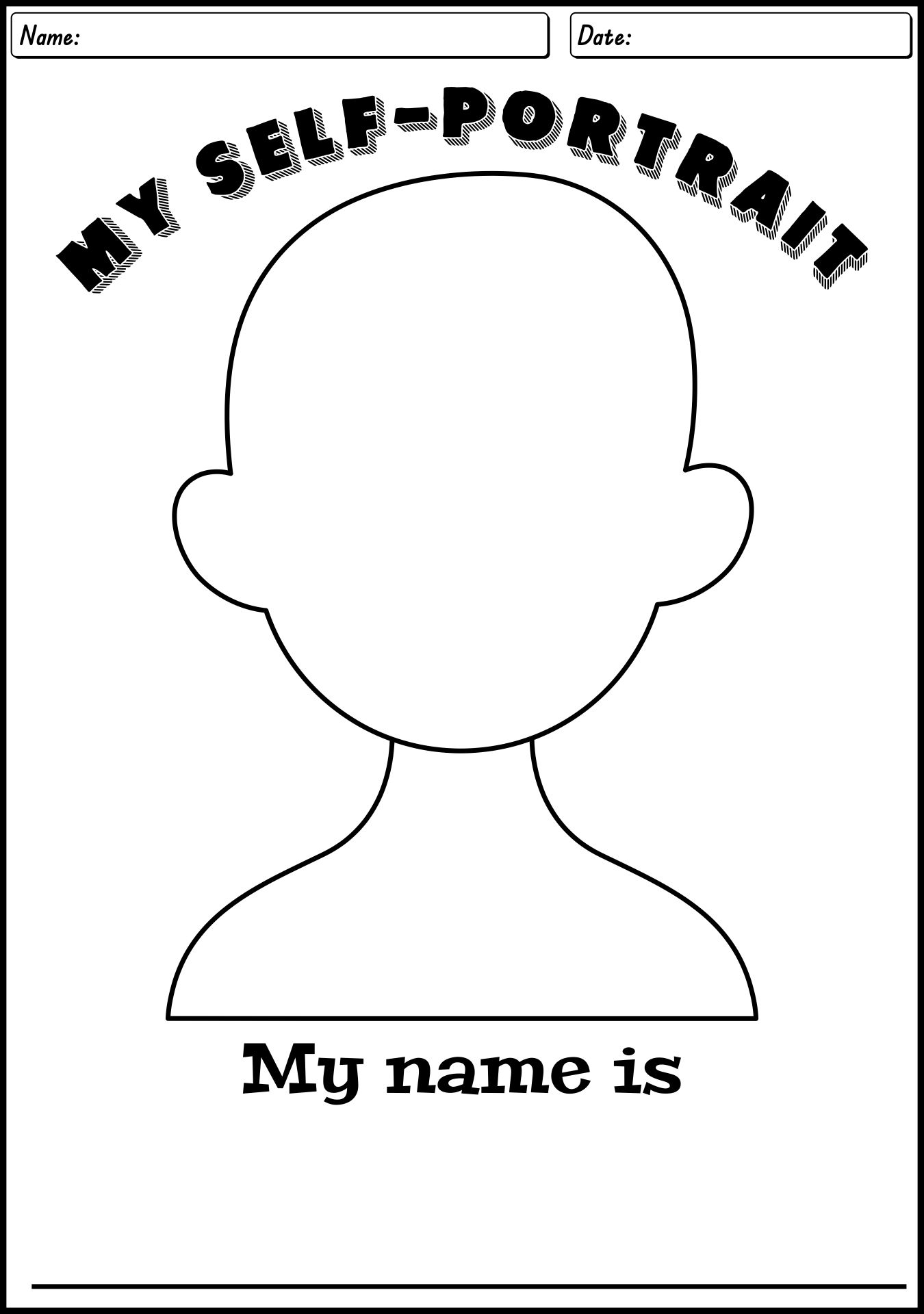 17 Self Portrait Kindergarten Worksheet Free PDF At Worksheeto 17 Self Portrait Kindergarten Worksheet Free PDF At Worksheeto