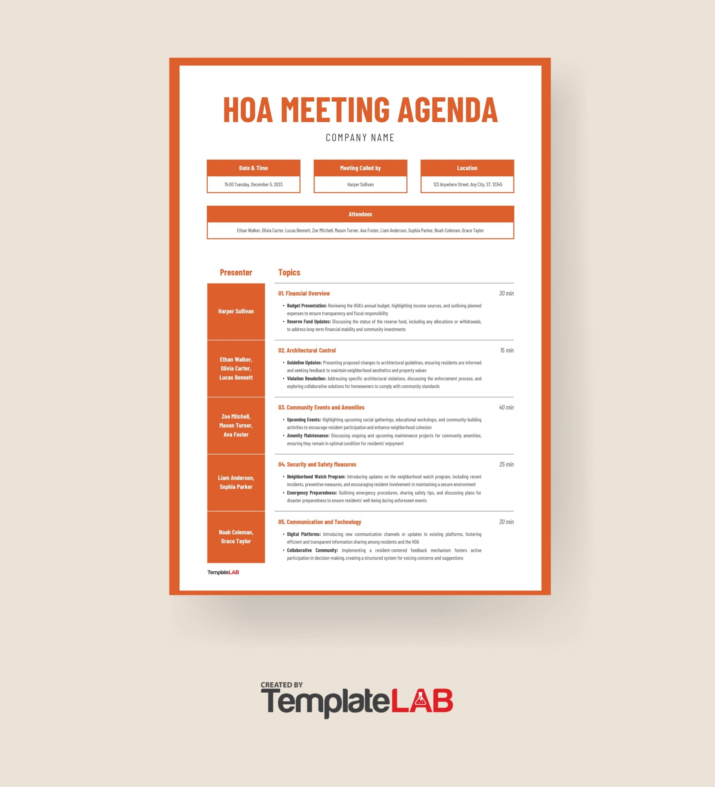 18 Effective Meeting Agenda Templates Word PPT PDF 