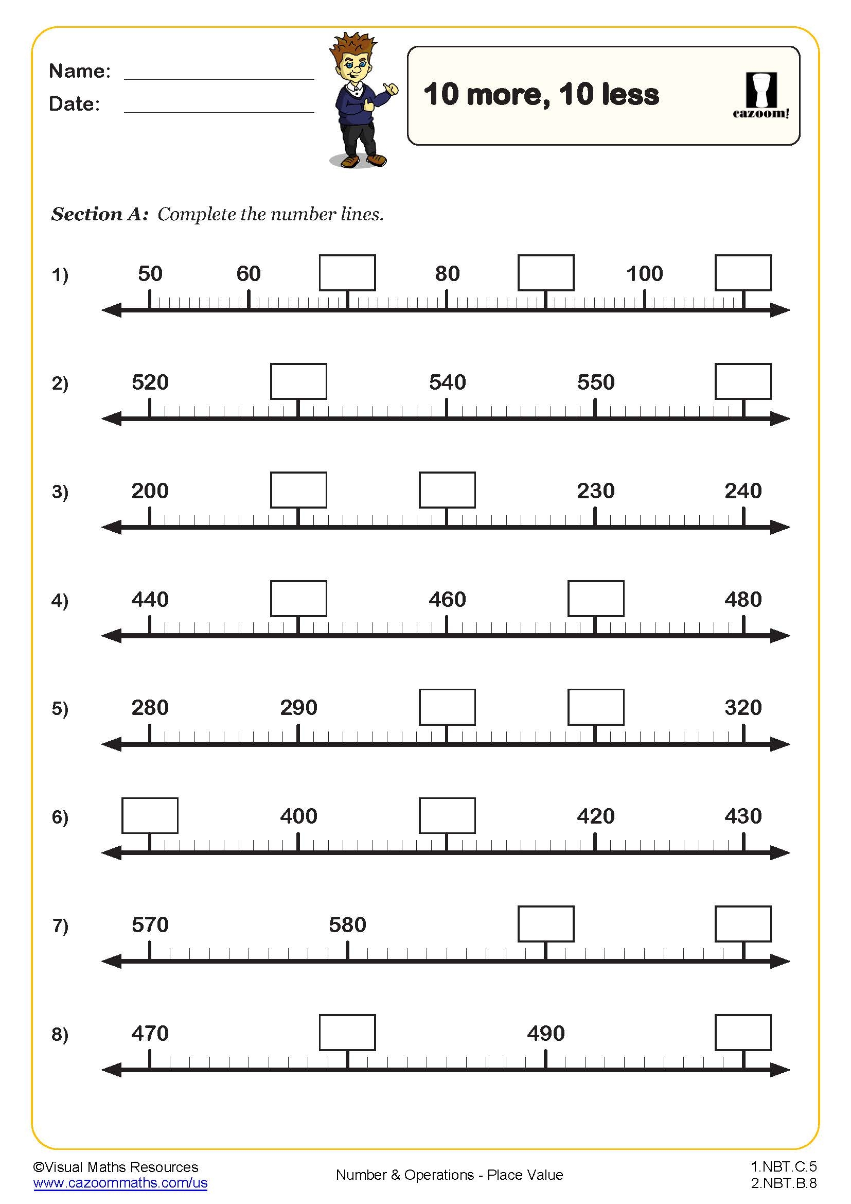 1st Grade Math Worksheets Free Printable PDFs With Answers
