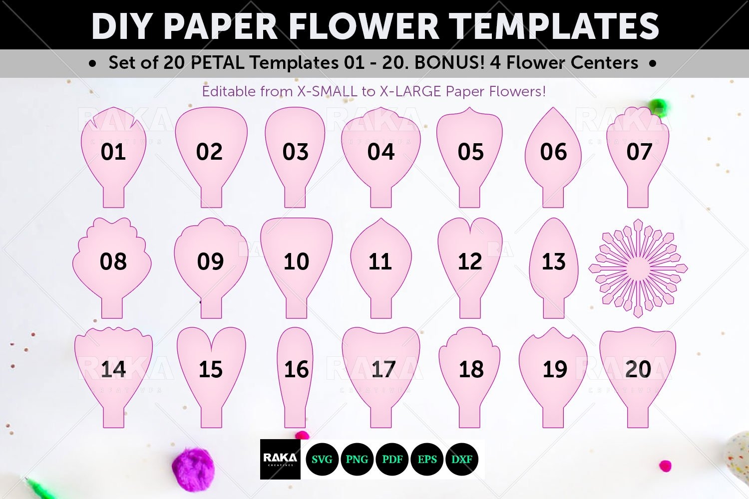 paper flower templates