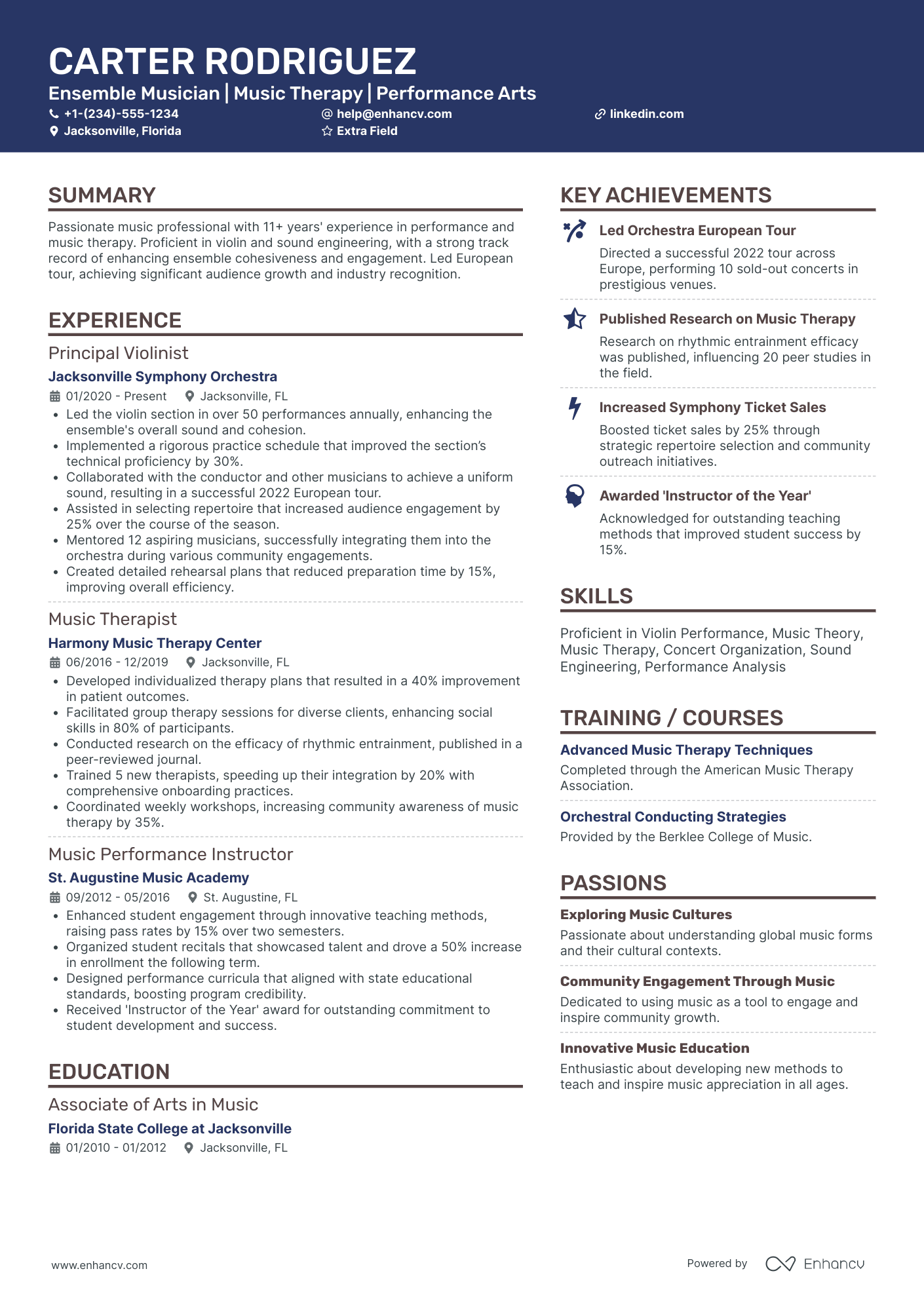 21 Musician Resume Examples That Got Jobs For 2025 21 Musician Resume Examples That Got Jobs For 2025