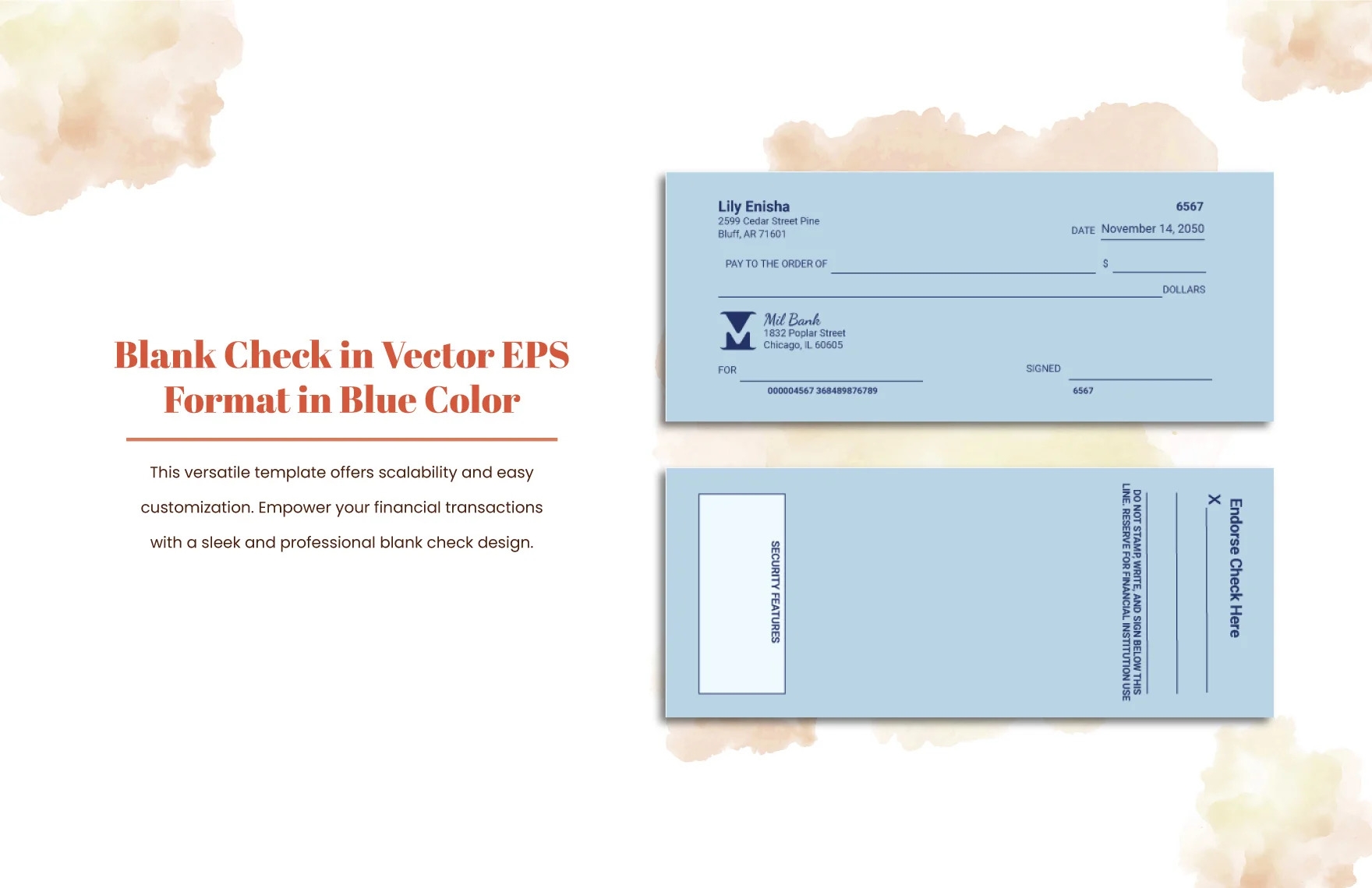 28 Blank Check Template DOC PSD PDF Vector Formats 28 Blank Check Template DOC PSD PDF Vector Formats