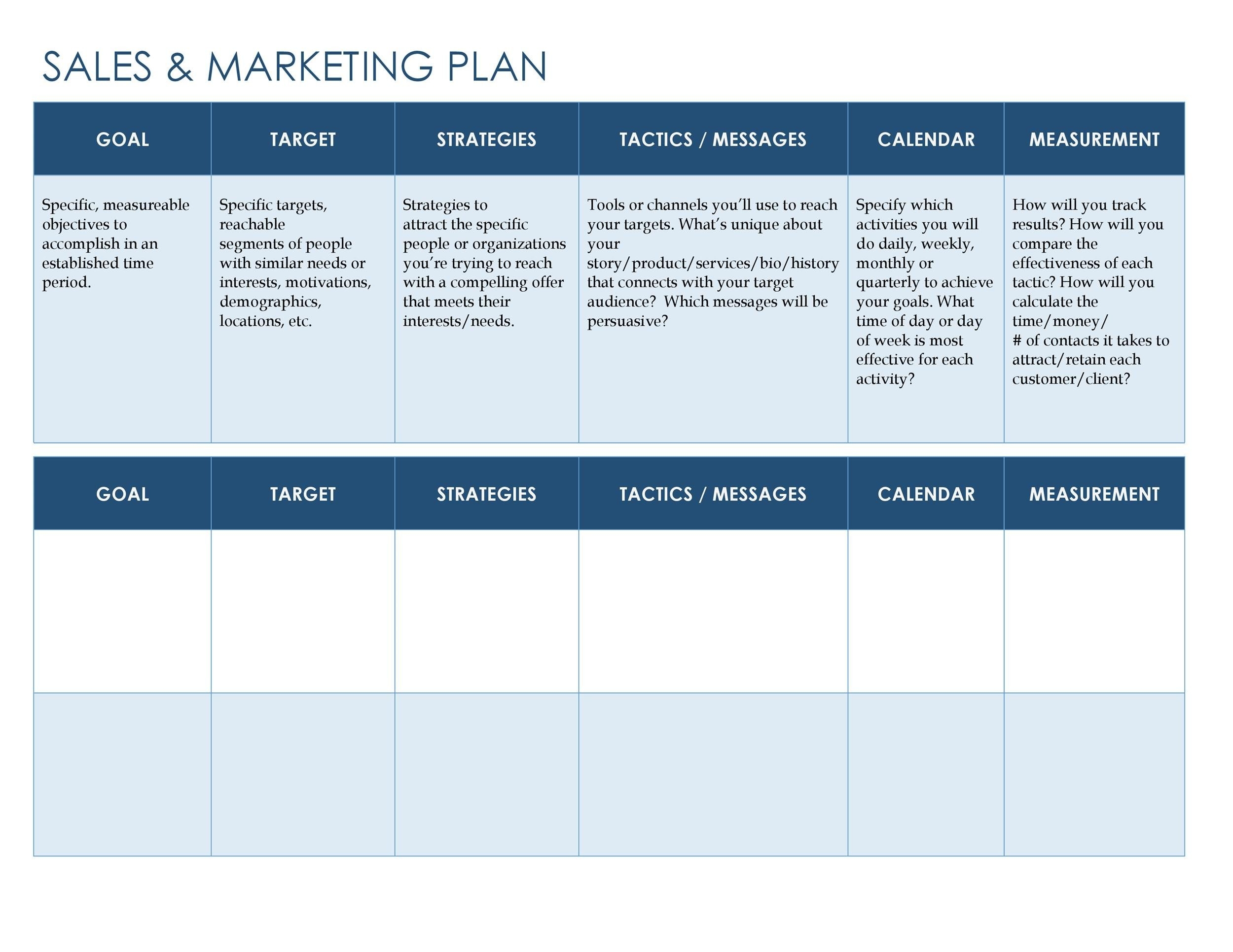 32 Sales Plan Sales Strategy Templates Word Excel 