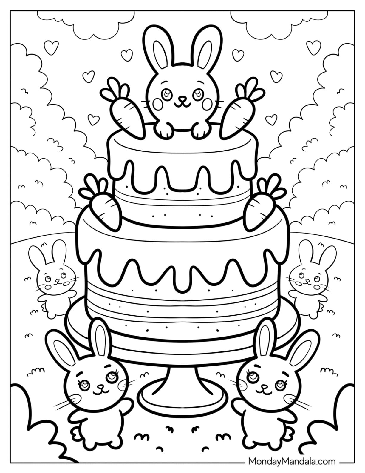 38 Cake Coloring Pages Free PDF Printables 