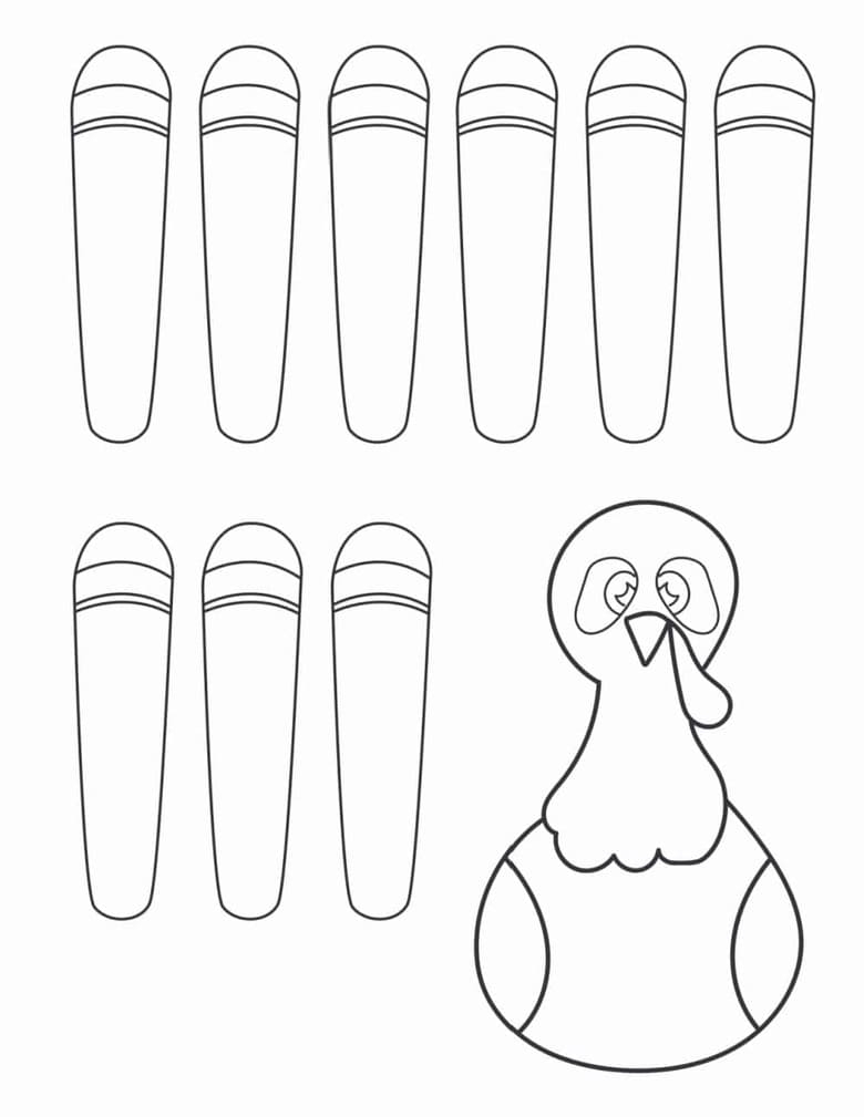 turkey body template
