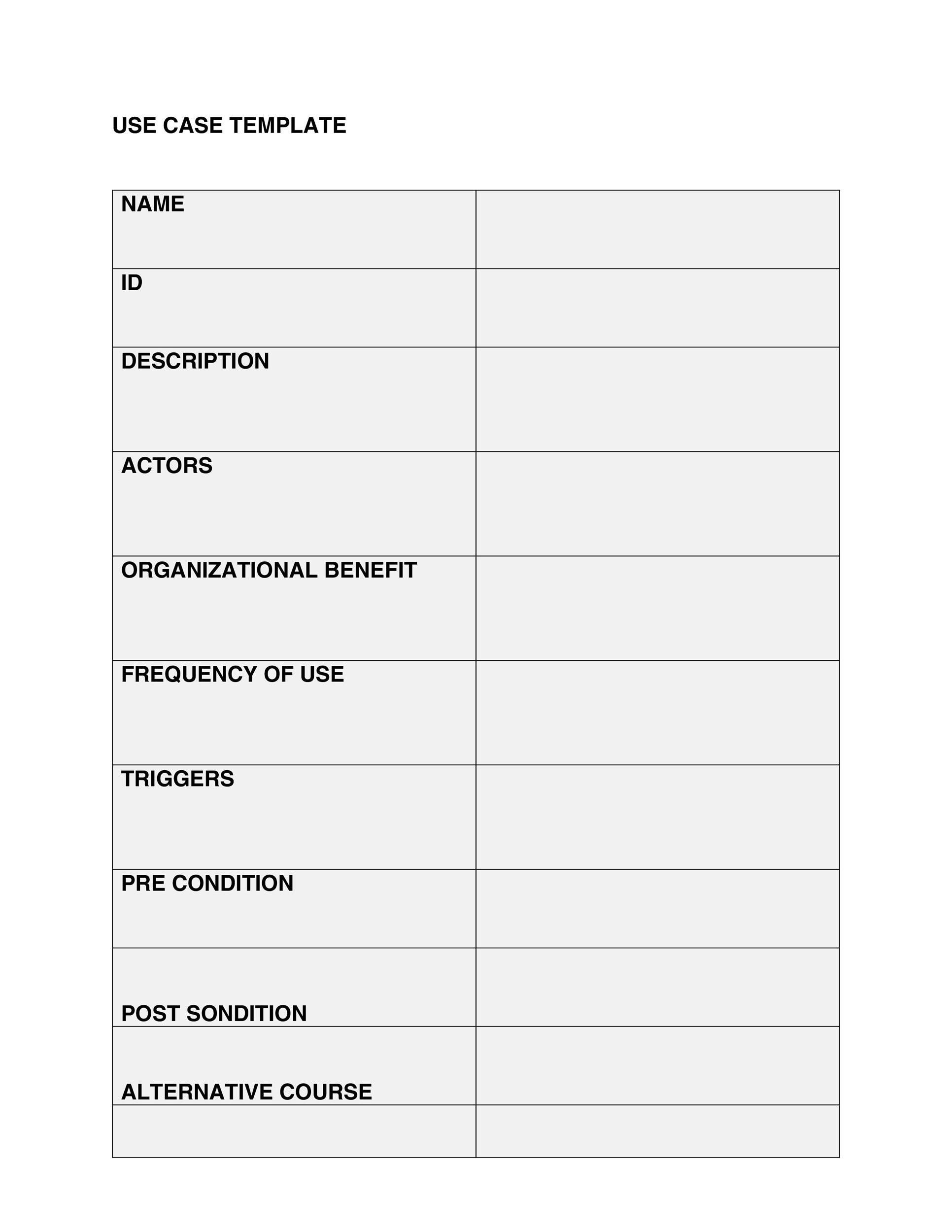 40 Use Case Templates Examples Word PDF TemplateLab