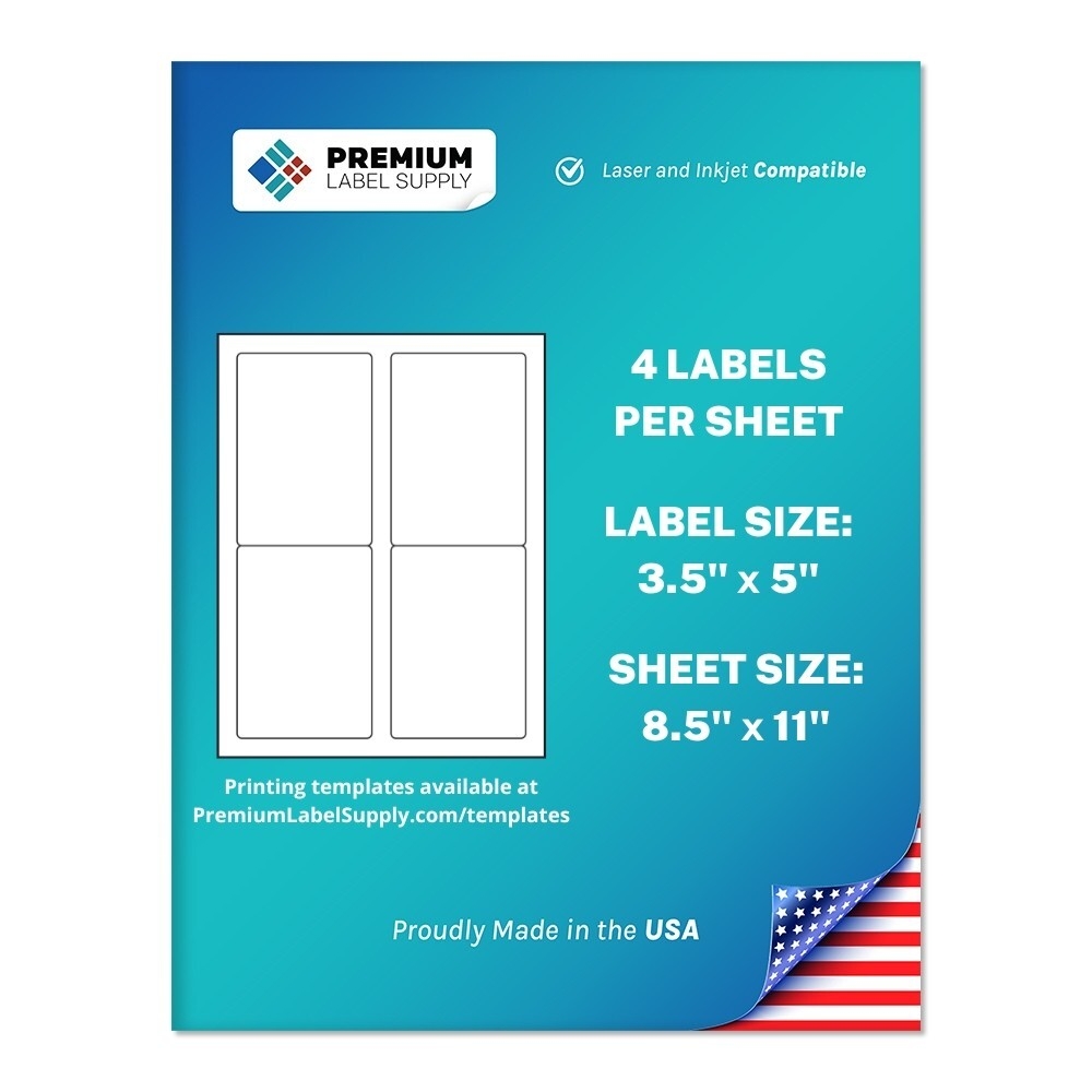 4000 Premium 3 5 X 5 Self Adhesive Shipping Labels 4 Per Sheet EBay 4000 Premium 3 5 X 5 Self Adhesive Shipping Labels 4 Per Sheet EBay