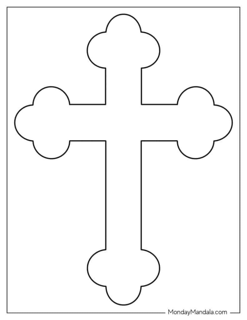 48 Cross Templates Free PDF Printables 