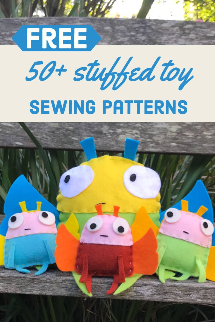 50 Easy Free Stuffed Toy Patterns To Sew With Kids Sew A Softie 50 Easy Free Stuffed Toy Patterns To Sew With Kids Sew A Softie