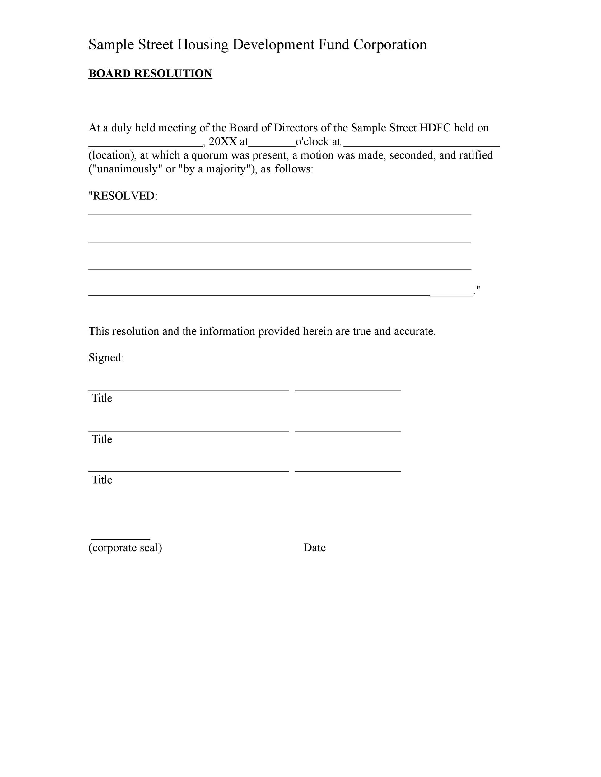 51 Best Board Resolution Templates Samples TemplateLab 51 Best Board Resolution Templates Samples TemplateLab