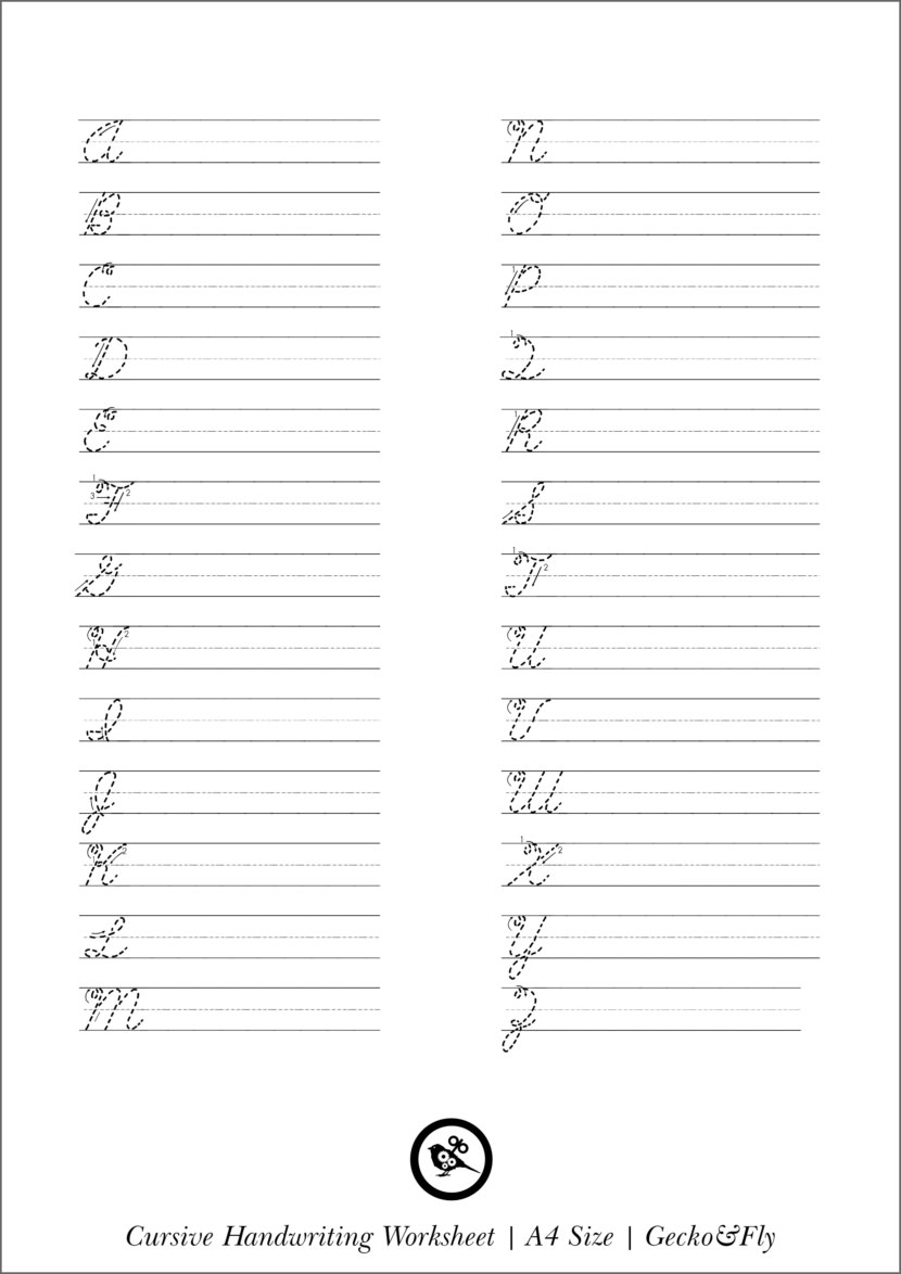 free handwriting worksheets printable free handwriting worksheets printable